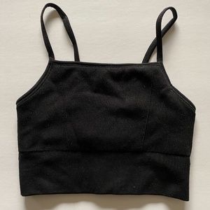 Fabletics Cloud Seamless Midi Bralette Black size Small